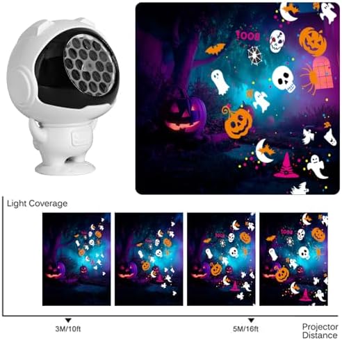 Halloween Projector Lights Outdoor/Indoor, Led Lights Projector for Halloween Decorations, Holiday Projector for Halloween Party,Newly Upgraded Halloween Indoor for Home - Image 5