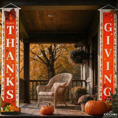 KatchOn Happy Thanksgiving Banner Outdoor 72x12 Inch - Image 5