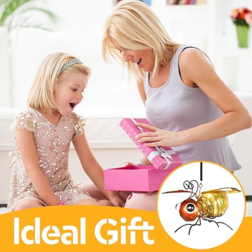 2 Pack Bee Solar Hanging Lantern Outdoor Garden Decor - Image 4