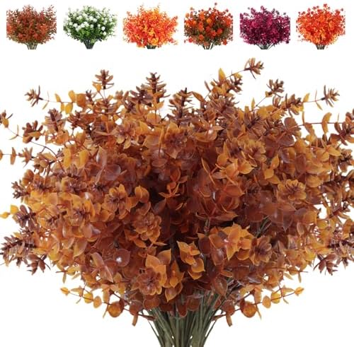 RECUTMS Faux Mums Plants,Artificial Flowers for Outdoor Fake Fall Flowers by RECUTMS
