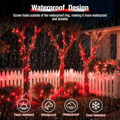 btfarm 4 Pack Solar String Lights Outdoor, Total 132FT 320LED Fairy Lights - Image 4