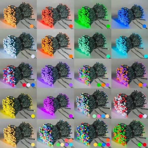 Dazzle Bright Smart Color Changing Christmas Lights, 66FT 200 LED RGB String Lights with Remote & App Controlled, Halloween 4th of July Decoration for Indoor Outdoor Holiday Xmas Tree Party Decor - Image 2