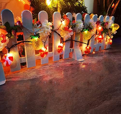 SUNSGNE Pineapple String Lights, Outdoor String Light with 10 Pineapples, Outdoor Indoor Party Lights, Summer Patio String Lights, Pineapple String Mini Incandescent Light, Hawaiian Themed Lights - Image 6