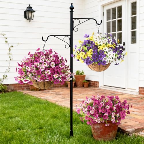 INQCMY Fake Artificial Pansy Flowers Plants for Outdoors UV Resistant - Image 5