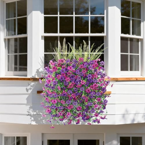 INQCMY Artificial Fake Flowers Plants for Outdoor Spring Summer Decoration - Image 5