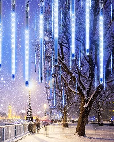 Flacchi Christmas Lights 20 Tubes Blue Meteor Shower Icicle Lights 480 LED by Flacchi