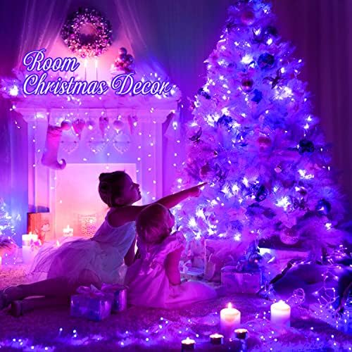 JMEXSUSS Connectable 91.5ft 250 LED Purple Halloween String Lights Indoor - Image 3