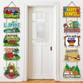 Yaomiao 2 Sets 10 Pcs Fall Camping Porch Sign Party Decorations by Yaomiao