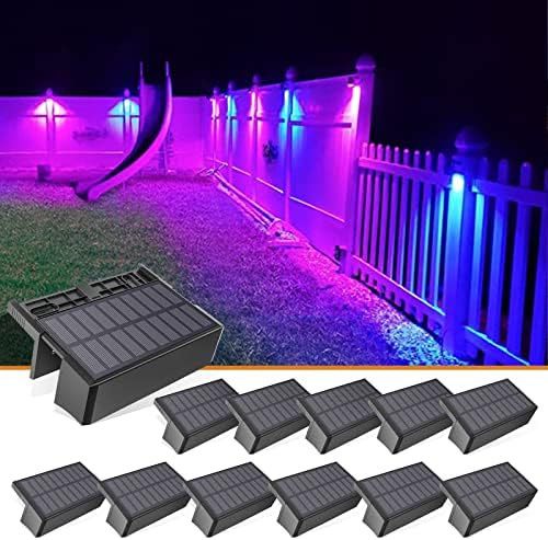 VOLISUN Solar Deck Lights Outdoor 12 Pack, 1800mAh Long Lighting Time by VOLISUN