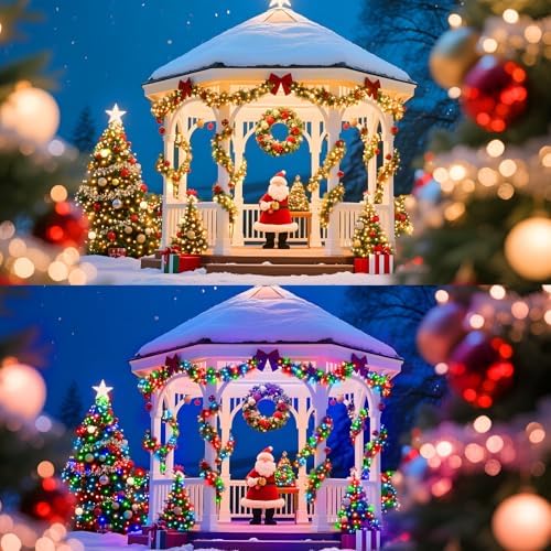 328 FT 1000 LED String Lights Outdoor Indoor, Christams String Lights Waterproof 8 Modes & Timer, Fairy Lights Plug in for Bedroom, Weeding, Patio, Party, Holiday,Christmas Decor - Image 7
