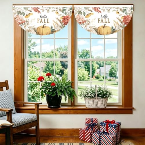 Fall Thanksgiving Semicircular Hanging Decorative Bunting Flag 2pcs - Image 6