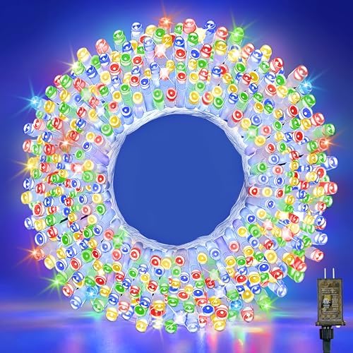 Outside LEDs Warm White LED String Lights – 70FT Transparent Wire, Waterproof & Connectable Christmas Tree Lights for Indoor Outdoor Holiday Décor by WASTROYAL