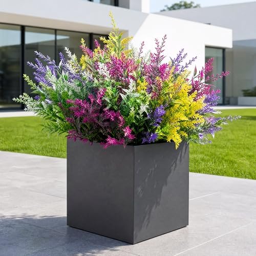 CLEANGOR 32 Pcs Artificial Lavender Flowers for Outdoors (4 Color) - Image 6