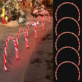 Christmas Decorations Pathway Lights Outdoor - 17 inches 160 LED Candy Cane Arch Lawn Lights Waterproof for Holiday Garden Lawn Yard Sidewalk Walkway Markers, 10 Pack by XMASLAND