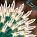 LAMPHOME 100 Count Clear Christmas Lights - 20 ft Ultra Bright White String Lights with Green Wire for Indoor and Outdoor Use, Christmas Trees, Holidays Party Patio Wedding and Garden by ULL