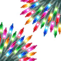 Minetom Clear Christmas Lights 2 Pack 20 Feet 100 Counts Multicolor by Minetom