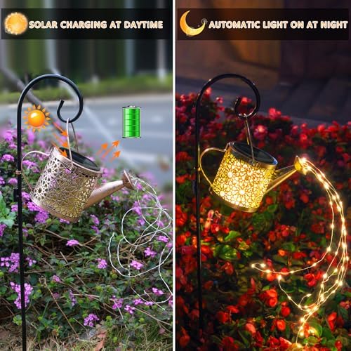 Solar Lights Outdoor Decorative, Solar Watering Can Lights (Warm White) - Image 5