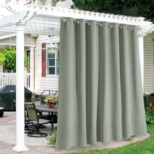 RYB HOME Extra Wide Outdoor Curtains for Patio Waterproof Privacy by RYBHOME