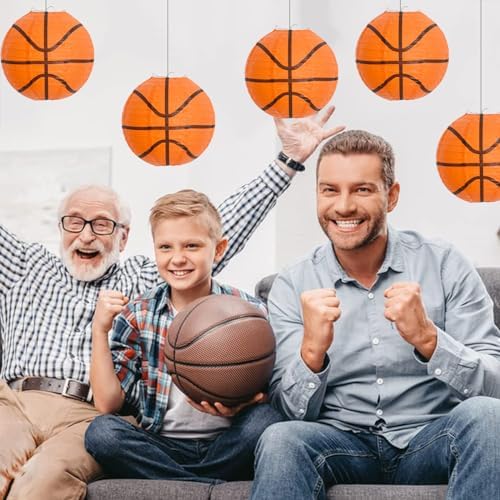 BEISHIDA 8 Inch Basketball Paper Lanterns Hanging Round Chinese Lantern - Image 5