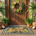 Tinideya 2 23.6 X 35.4 Inches Tropical Leaves Brown Green by Tinideya