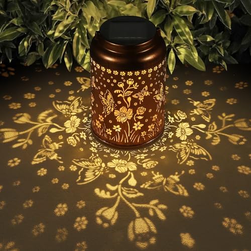 Butterfly Solar Lanterns Outdoor Waterproof Garden Decor Gifts for Women by Tepaken