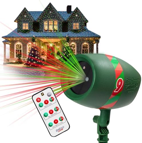 Star Shower Ultra 9 Outdoor Laser Light Show with Remote, AS SEEN ON TV, New 9 Unique Patterns, Showers Home w/Thousands of Lights, 3 Color Combinations, Motion or Still, Up to 3200 Sq Ft by StarShower