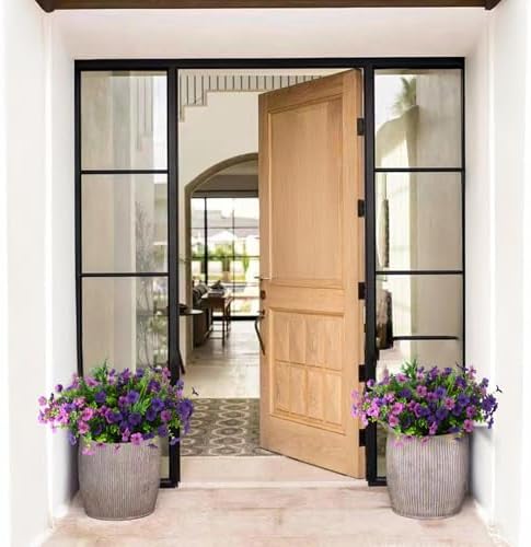 Hommyea Artificial Fake Flowers Plants for Outdoors Silk Spring Home Decor - Image 5