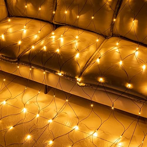 AWQ 360 LED 13.1ftx6.6ft String Lights Net Mesh Lights Christmas Warm White - Image 3