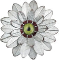 YEAHOME Metal Flower Wall Decor, 11" Boho Wall Art for Bedroom/Rustic Patio Decor by YEAHOME