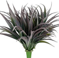 6Pcs Artificial Grass Fake Plants 17.3in Outdoor Plants UV Resistant Faux Greenery Stems Fake Grass for Home Window Garden Office Patio Pathway Front Porch Halloween Décor Green & Black by Phliofd