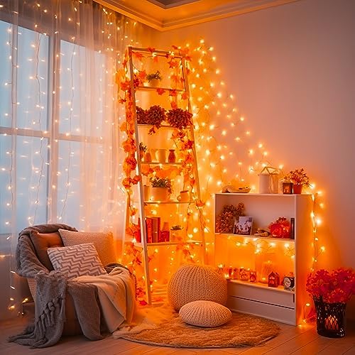 JMEXSUSS 163FT 8 Modes 500 LED Orange Halloween Lights Outdoor with Remote - Image 5