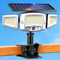 4000mAh Clip on Solar Lights Outdoor, 2500LM Motion Sensor Outdoor Lights with Digital Display, 270° Wide Angle &Dual PIR Sensors, IP65 Waterproof Solar Flood Lights for Fence Yard Deck Camping（1Pack） by LightupYourLife