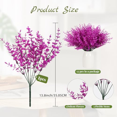 RECUTMS Fake Outdoor UV Resistant Plants Artificial Boxwood Plants Springs - Image 2
