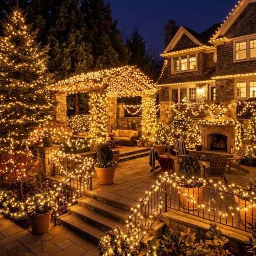 BrizLabs Gold Christmas Incandescent String Lights Outdoor 100 Count 19.7ft - Image 5