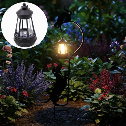 Solar Dachshund Lantern Garden Stake 26in Metal Dog Night Light Outdoor - Image 2