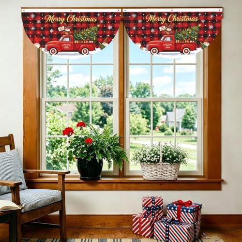 Christmas Tree Gnome Semicircular Hanging Decorative Bunting Flag 2pcs - Image 5