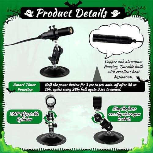 Green Laser Line Projector for Halloween Swamp Party Decoration - Image 2