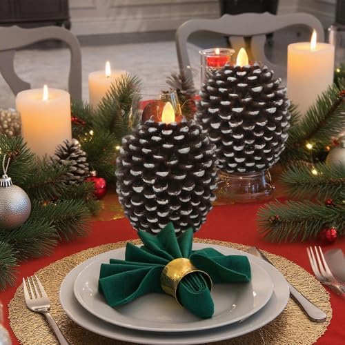 Wondise Flameless Candles with 6H Timer Pine Cone Candles - Image 5