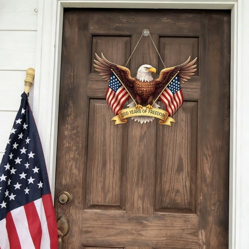 Patriotic Eagle Sign Fits 4th of July 250 Years of Freedom - Image 6