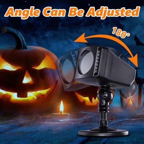 Halloween Projector Outdoor Lights, Dynamic Spider & Web Projector Lights - Image 6