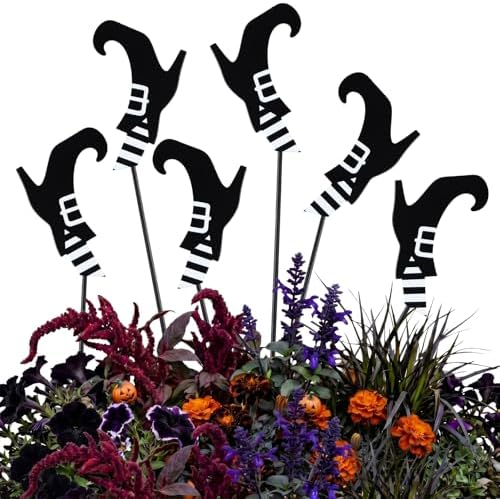 6 Pcs Halloween Outdoor Decoration Wicked Witch Legs Garden Stake by Anglechic