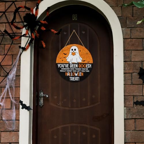 Halloween Ghost Door Decor You’ve Been Booed Sign Home Wall Decor - Image 3