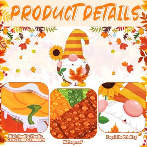 12 Pcs Fall Yard Signs with Stakes Outdoor Thanksgiving Decorations,Fall - Image 3