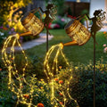 2 Pack Solar Watering Can Lights Outdoor Waterproof, Solar Garden Decorations with Fairy Cutouts, Magical Solar Lights for Yard Patio Lawn, Gardening Gifts for Mom Women by Unknown