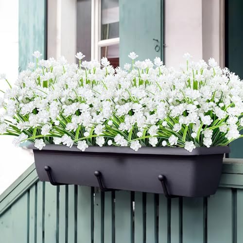 AGIRL Artificial Flowers Outdoor UV Resistant Fake Plant Garden Patio Decor - Image 3