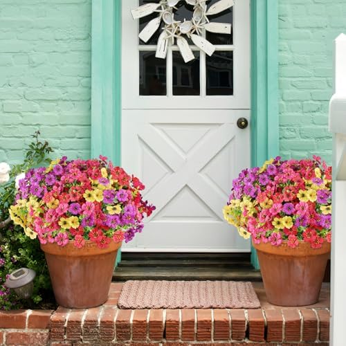 AGIRL Artificial Flowers Outdoor UV Resistant Fake Plant Garden Patio Decor - Image 5