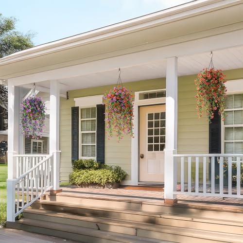 Artificial Hanging Flowers Plants for Outdoor Spring Summer Decoration - Image 6