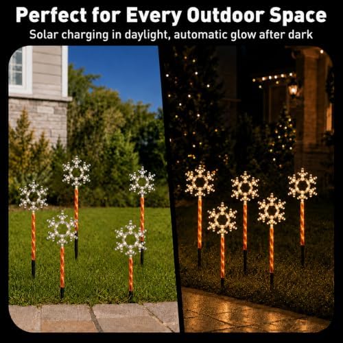 Solar Christmas Lights Outdoor, Yard Decor for Garden, Lawn and Pathway - Image 5