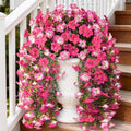 INQCMY Artificial Fake Flowers Plants for Outdoor Spring Summer Decoration by INQCMYPlantRack