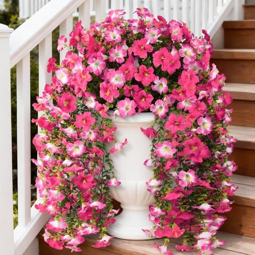 INQCMY Artificial Fake Flowers Plants for Outdoor Spring Summer Decoration by INQCMYPlantRack